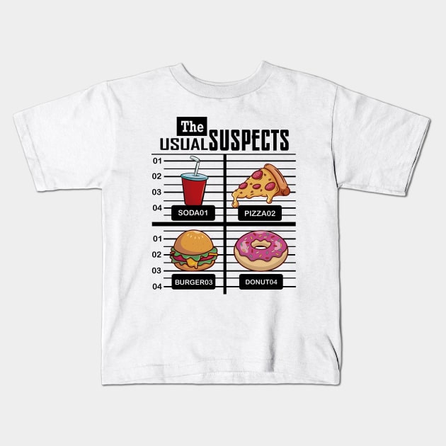 The usual suspects Kids T-Shirt by Vendaval